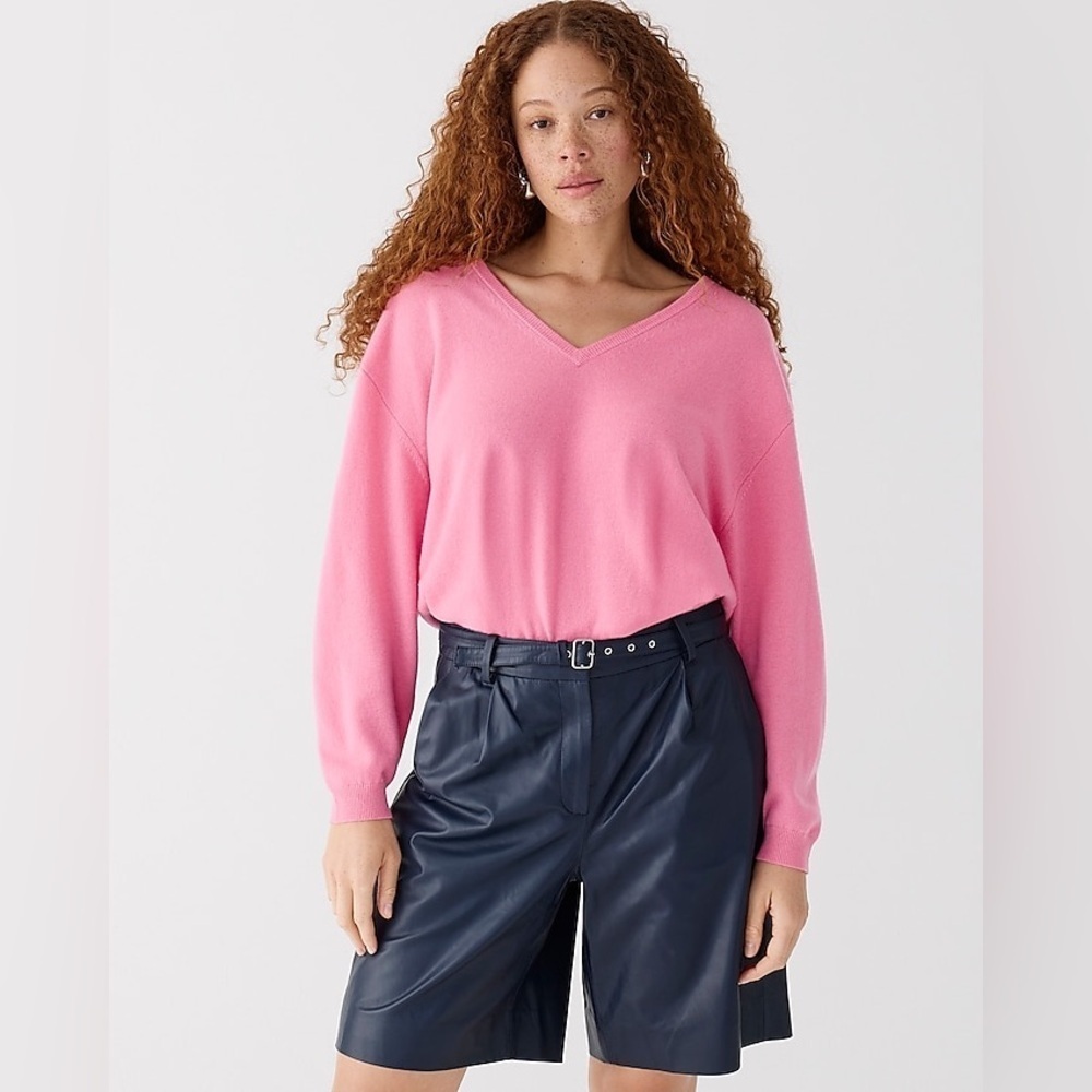 J. Crew Cashmere relaxed V-neck sweater
Item BA394